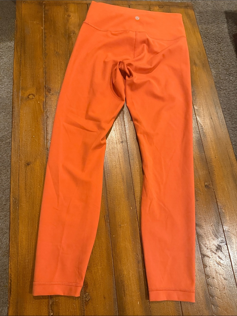 Women's Orange Active Leggings